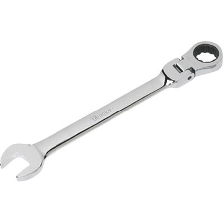 TITAN Combination Ratcheting Wrench, 16mm, Flex Head Box End 12816